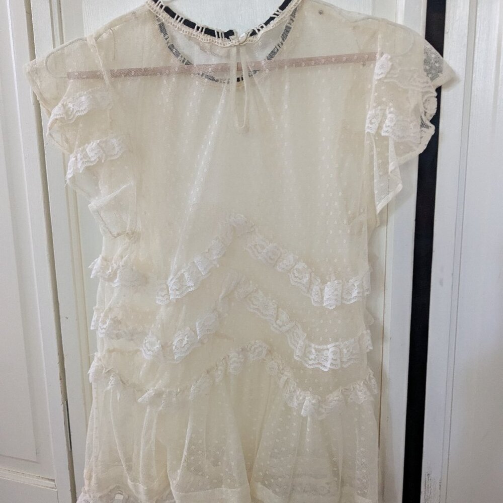 Ivory lace top
